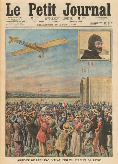 The Aviator Alfred Leblanc Arriving in Issy-les-Moulineaux, Illustration from 